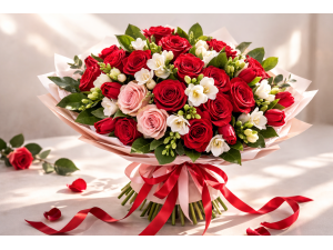 Buchet de trandafiri - Be my Valentine!